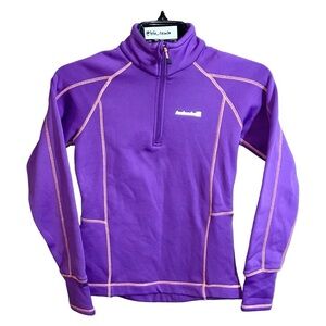 Avalanche 1/4 Zip Fleece Top Women’s Size XS Purple Orange Long Sleeve